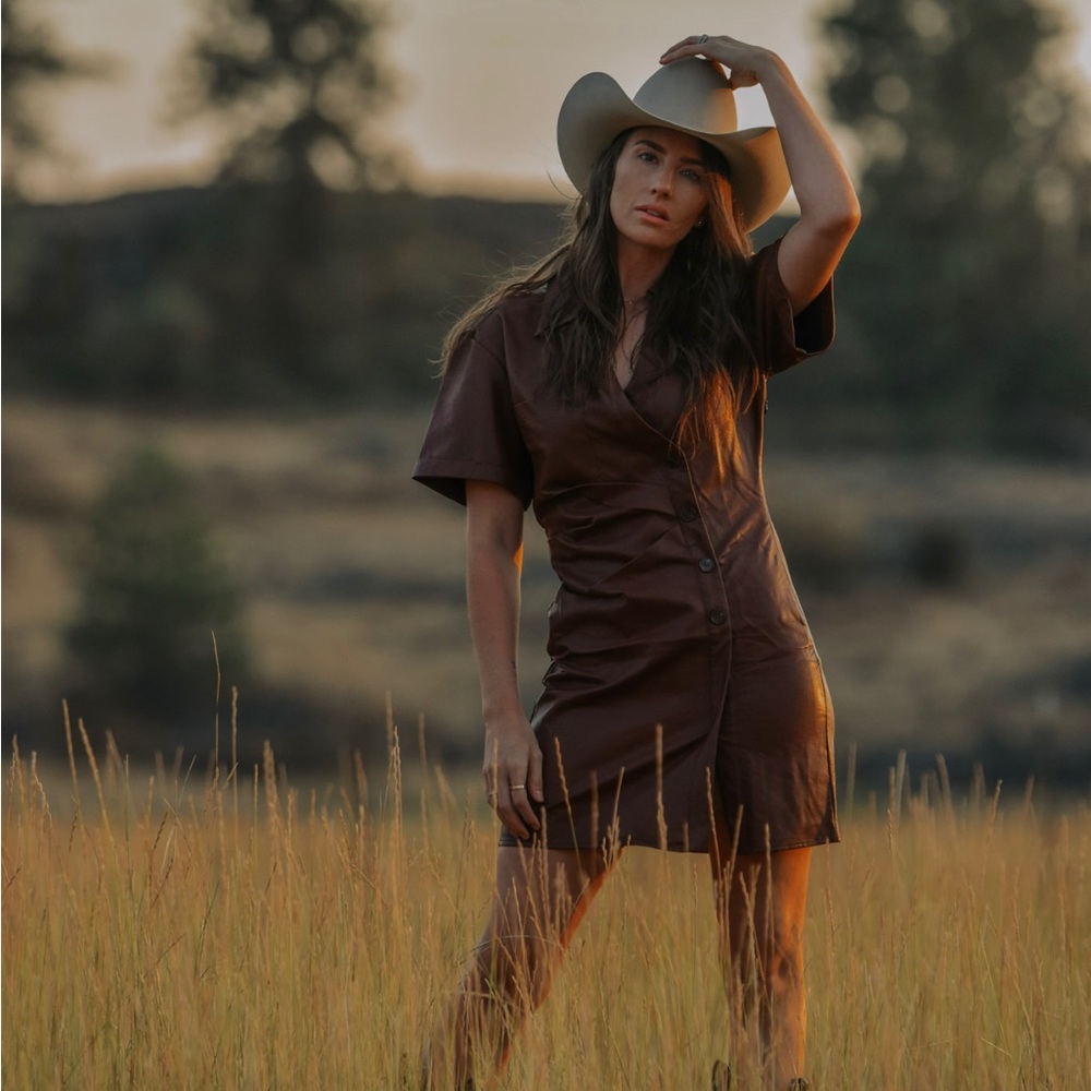 Pleather Dress